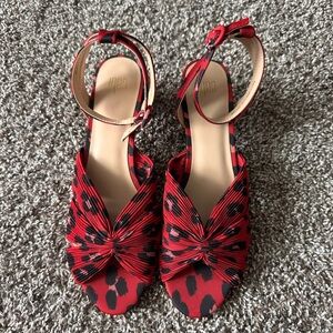 Cabi Red & Black Heels